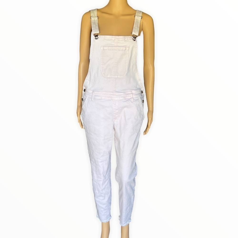 Forever 21 Overalls Soft Pink Raw Hem Size 29 - Picture 1 of 7